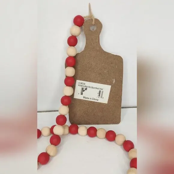 Gingerbread Tiered Tray Beads Garland Swag DecorBaking Sweet Memories Christmas - Picture 4 of 10